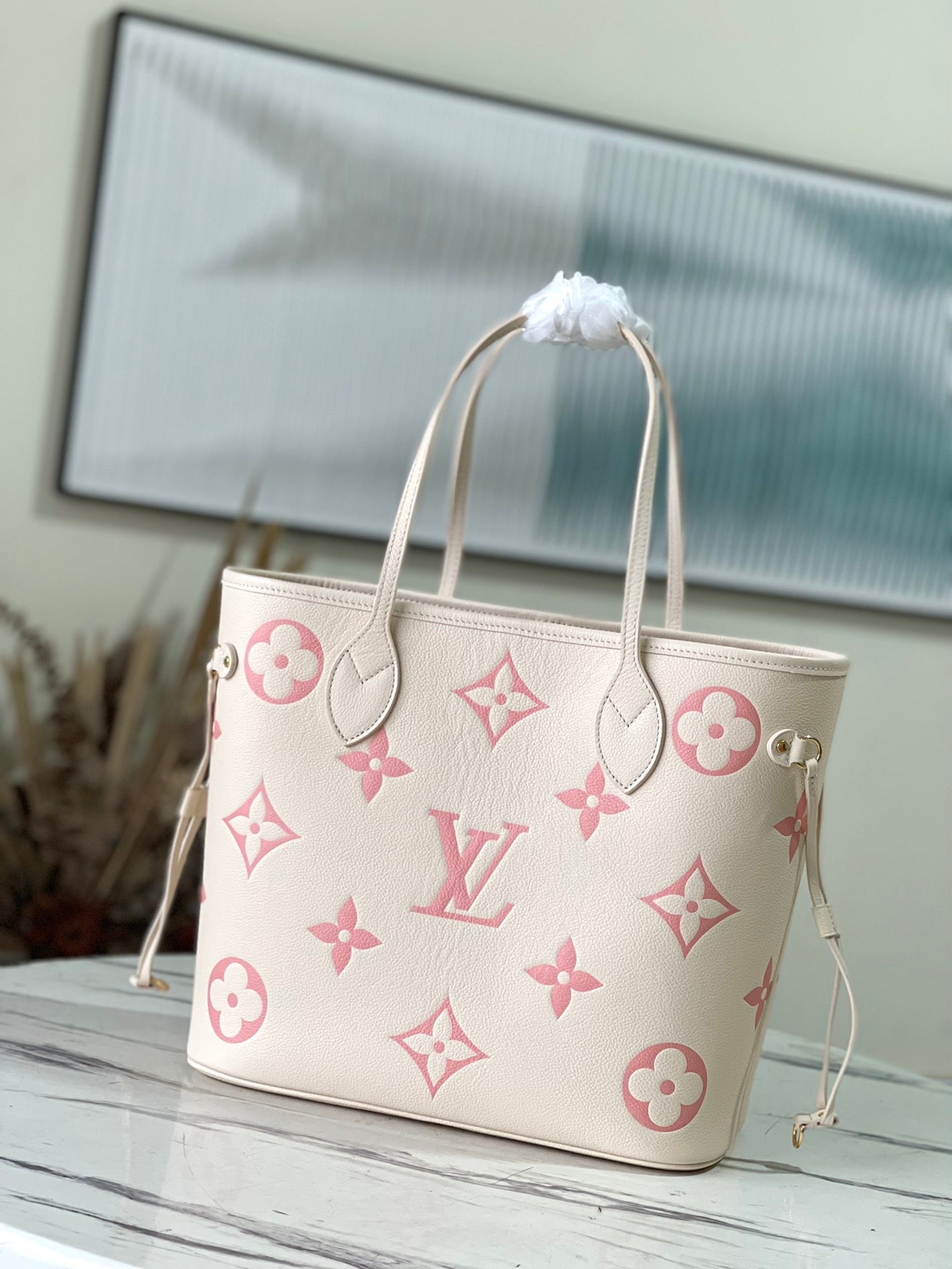M45686 路L家-Neverfull 中號 奶油白