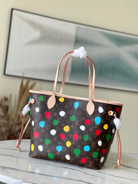 M46381 路L家-Neverfull 中號 草間彌生合作系列