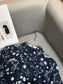 芬F家-2403 24SS春夏新襯衫印花洋裝壓褶裙