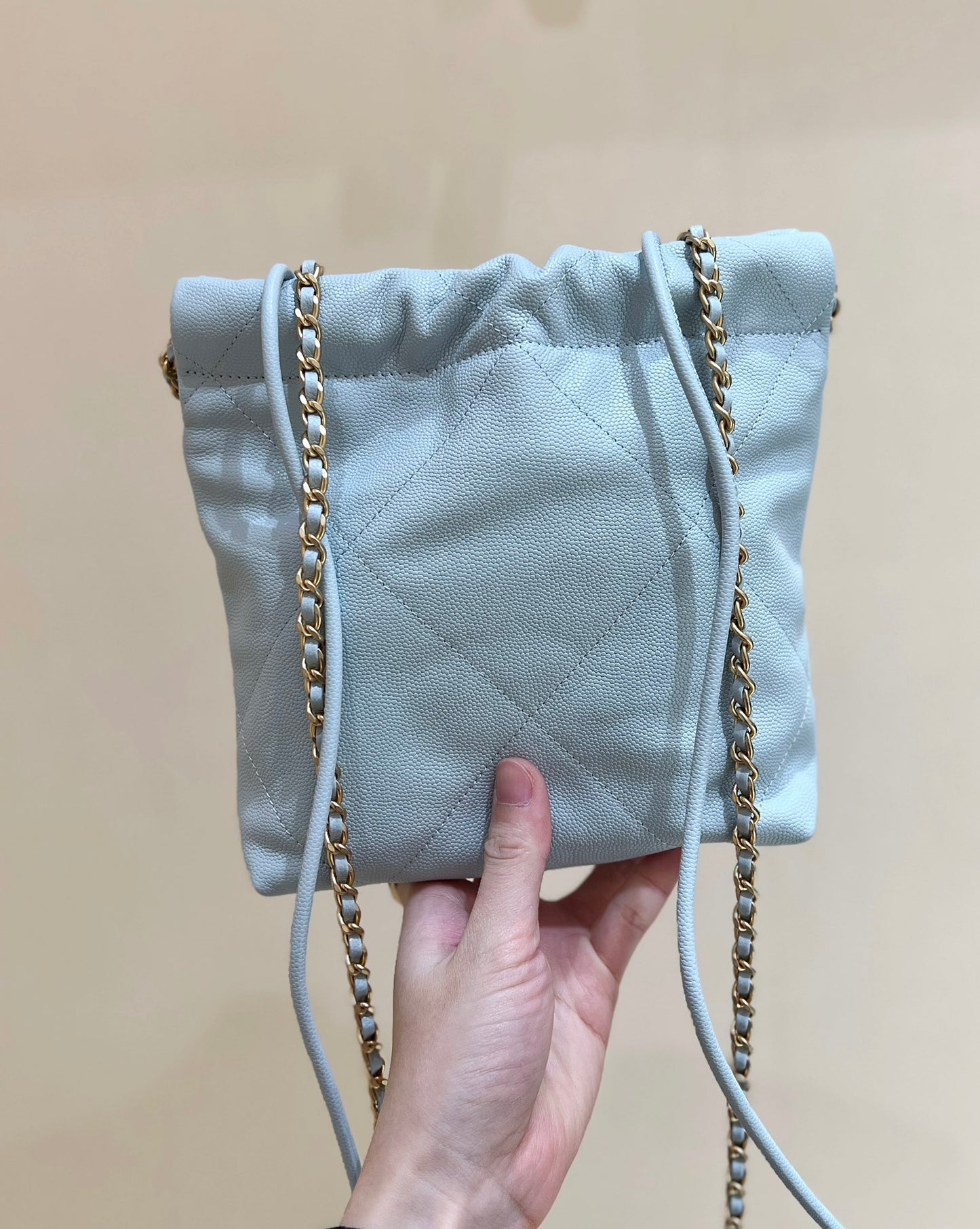 小香家-24K Mini22Bag荔枝皮垃圾包 白色