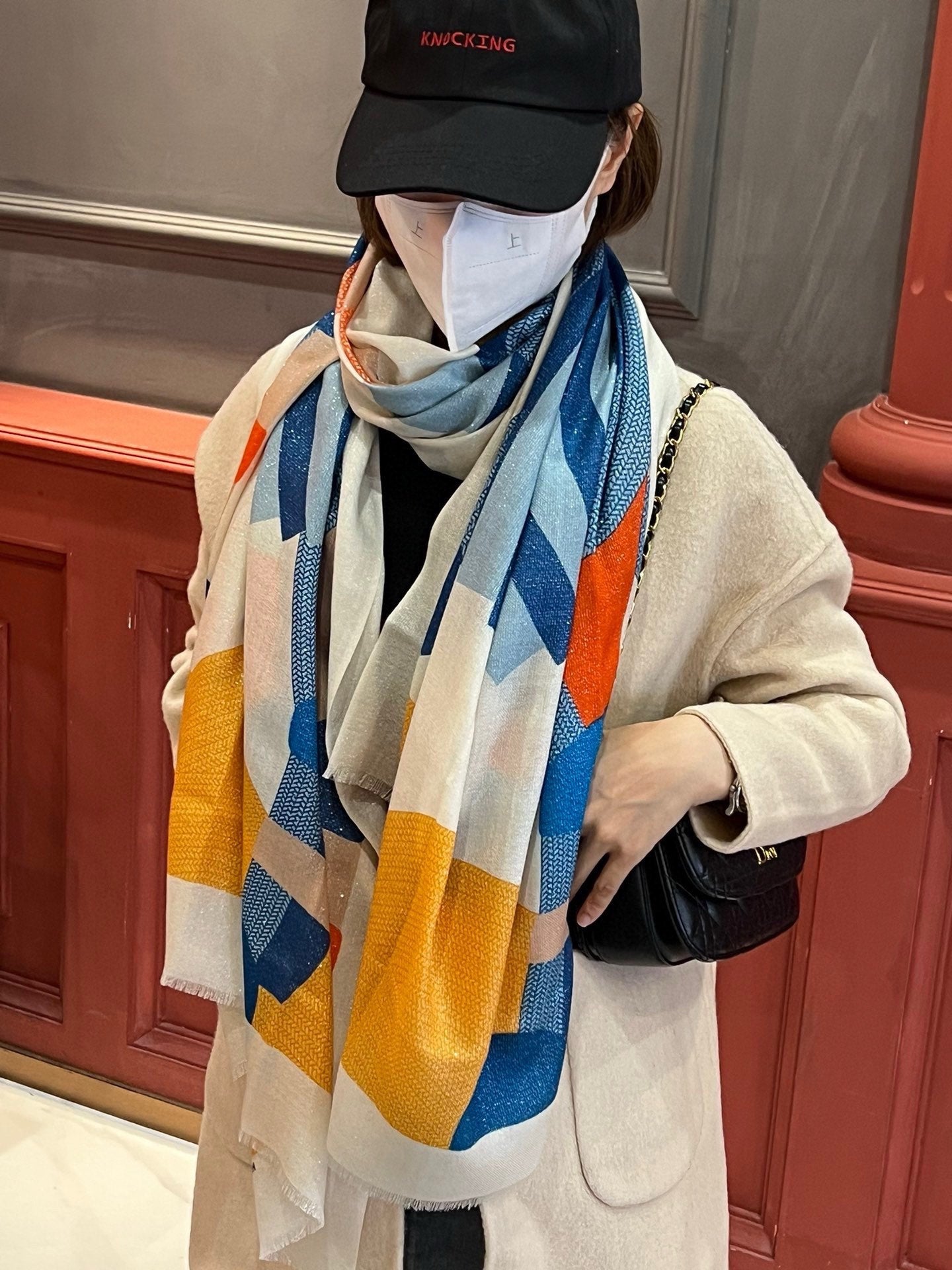 小愛款-2024 經典木馬長絲巾 110*200