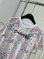 小香風-2403 網格印花訂製絲光全棉TEE