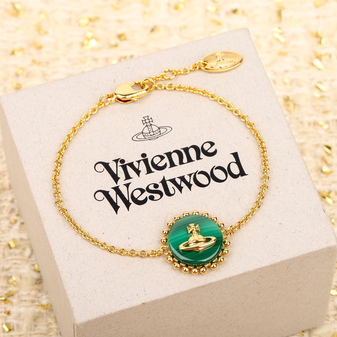Vivienne westwood-手鍊011 綠色