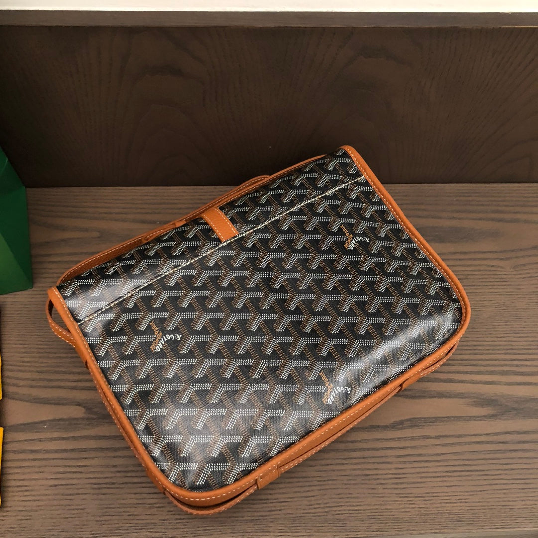 戈G家-Goyard 郵差包 棕色