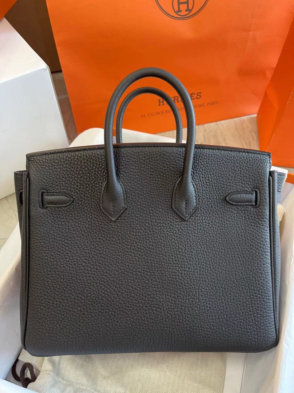 小愛款-Birkin 25 Togo 黑色 銀扣