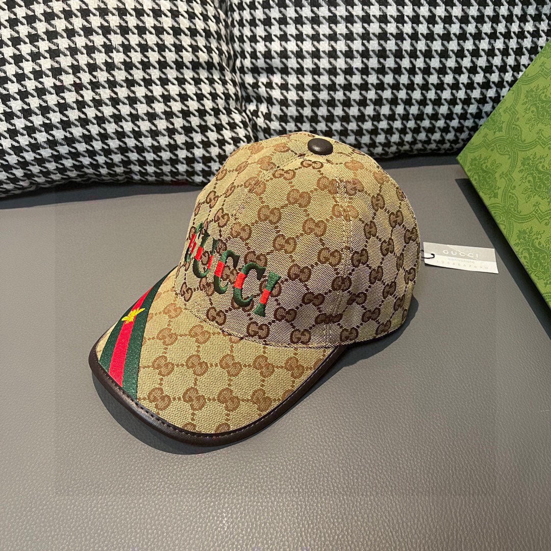 古G家-重工刺繡棒球帽 卡其色