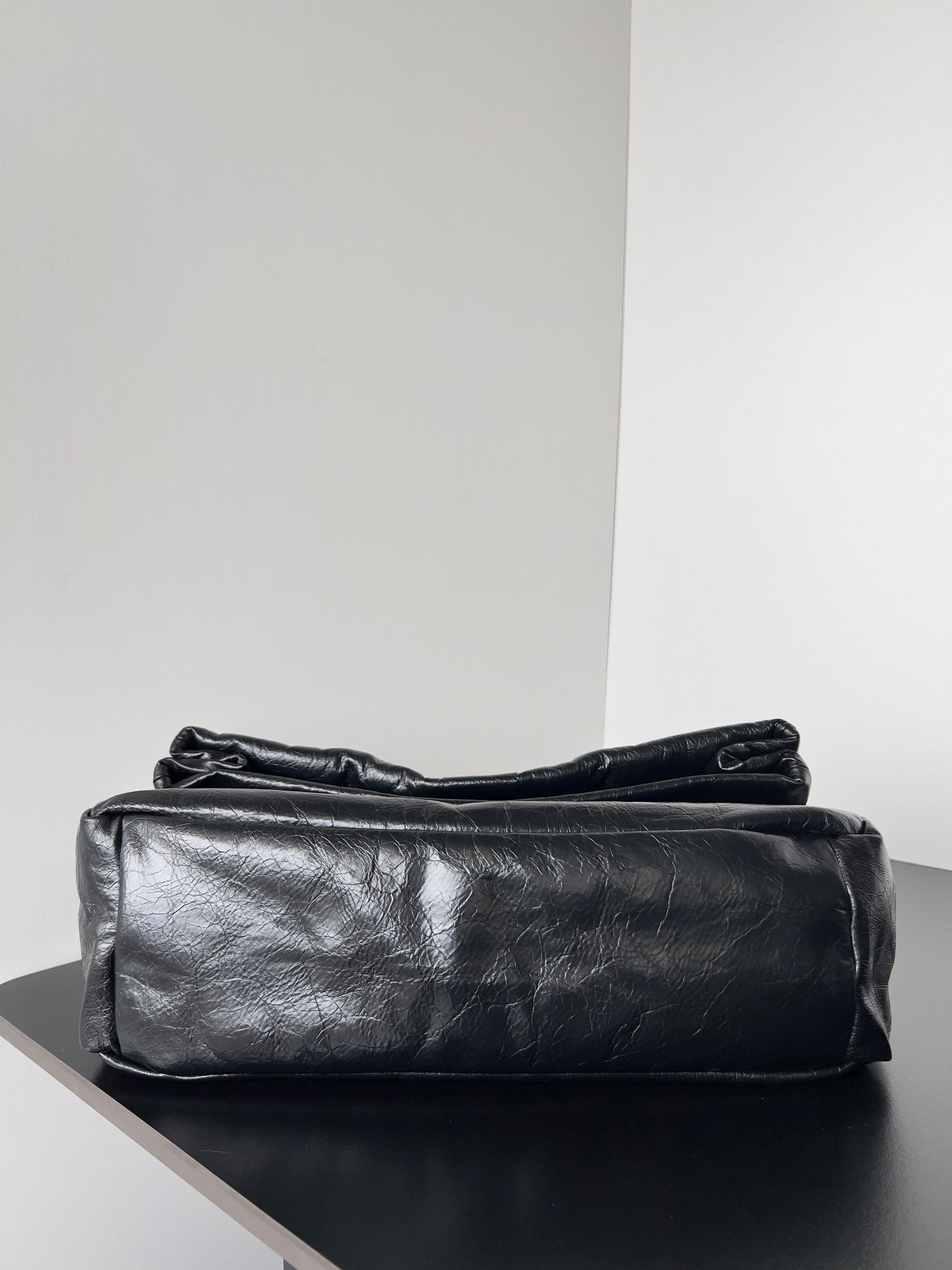 巴黎世-Monaco鏈條包-中號32.5cm 黑銀扣