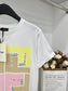 芬F家-2403 24SS春夏新款 logo字母印花短袖TEE 黃色