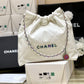小香風-早春新款Chanel 22號手袋 白色大號