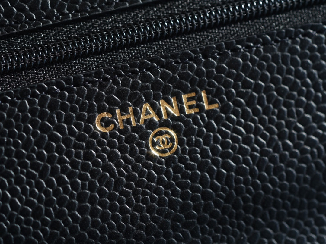 小香家-Chanel Classic WOC 荔枝皮 金扣 銀扣 鍊條包