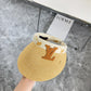 路L家-2024新款 拉菲草遮陽帽  白色