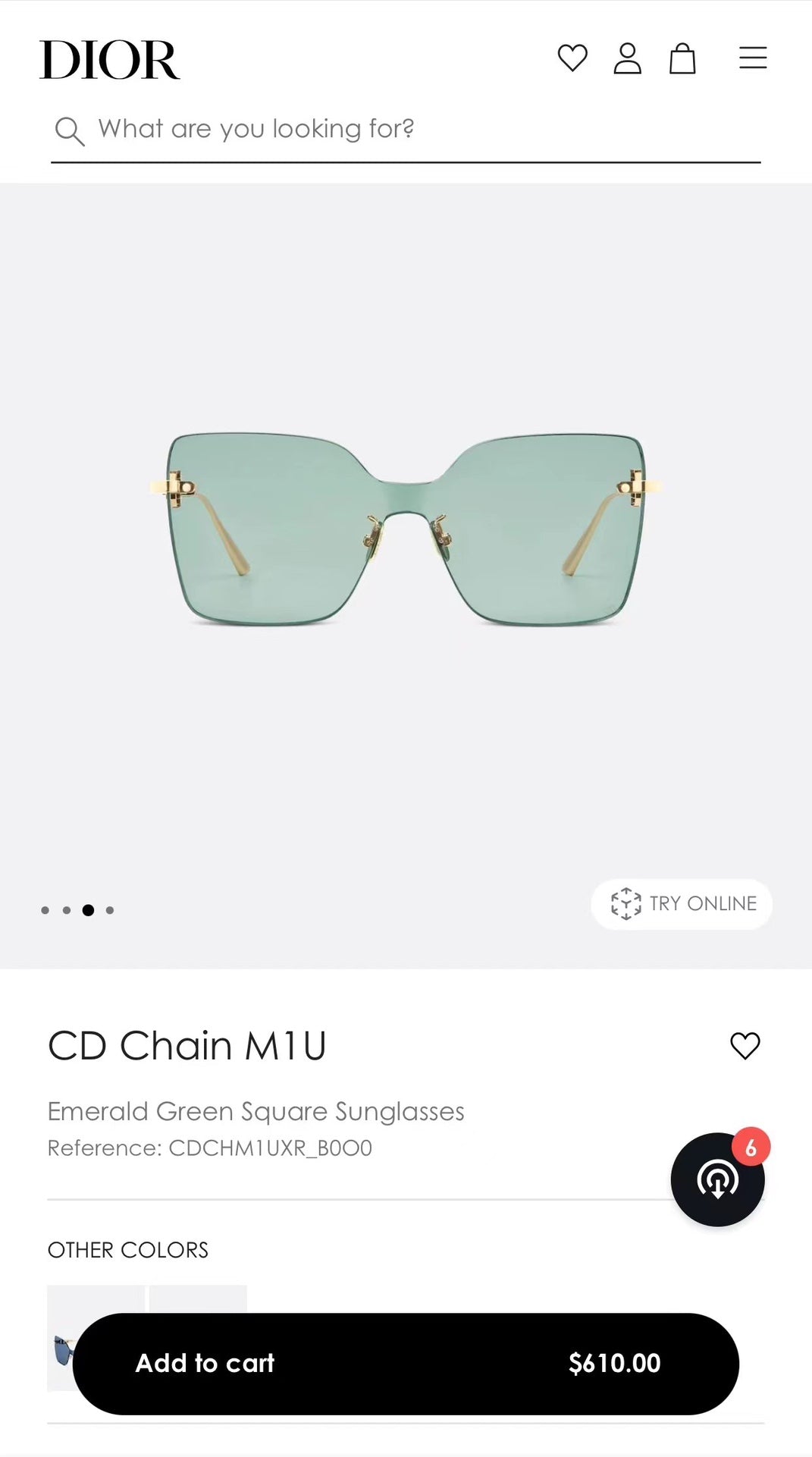 迪D家-墨鏡 RMODCD CHAIN M1U 140-0-135 藍色