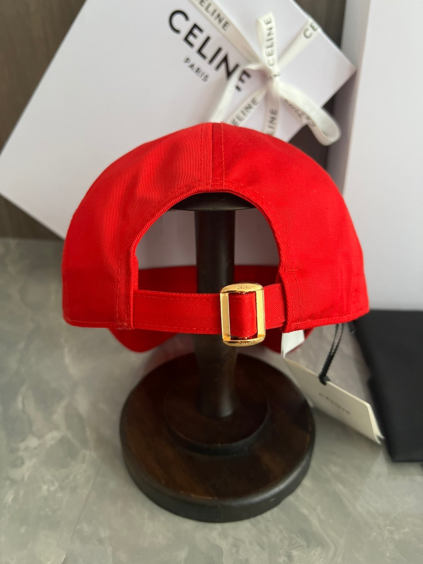 賽C家-官網同款凱旋刺繡棒球帽 紅色