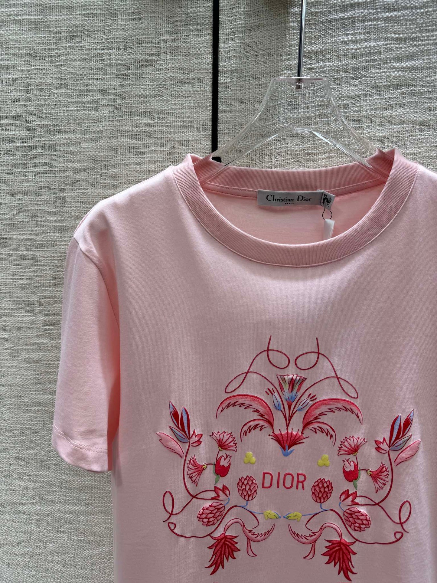 迪D家-2403 24早春最新發泡印花TEE 粉色