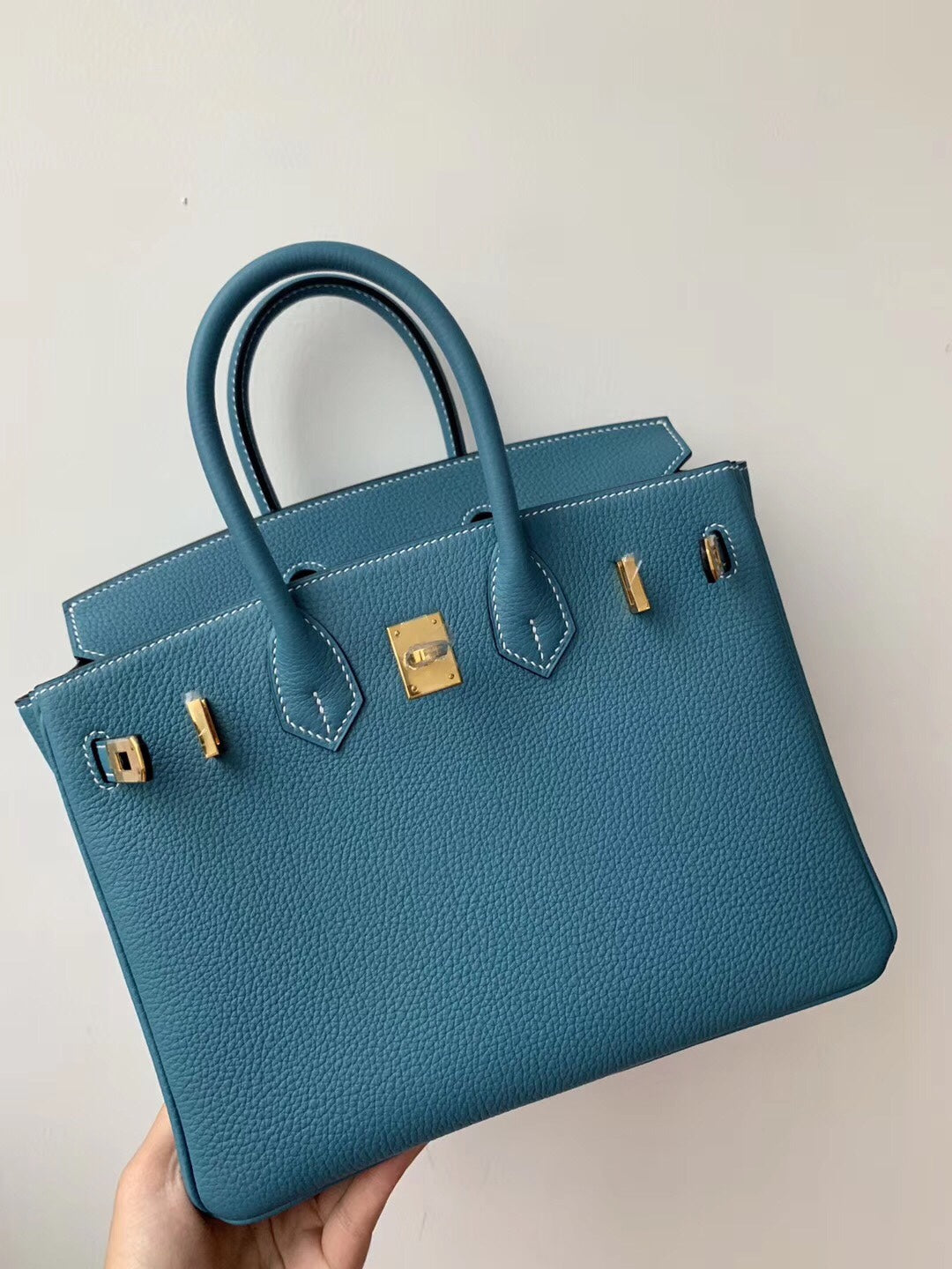 小愛款-Birkin 25 Togo 75 牛仔藍 金扣