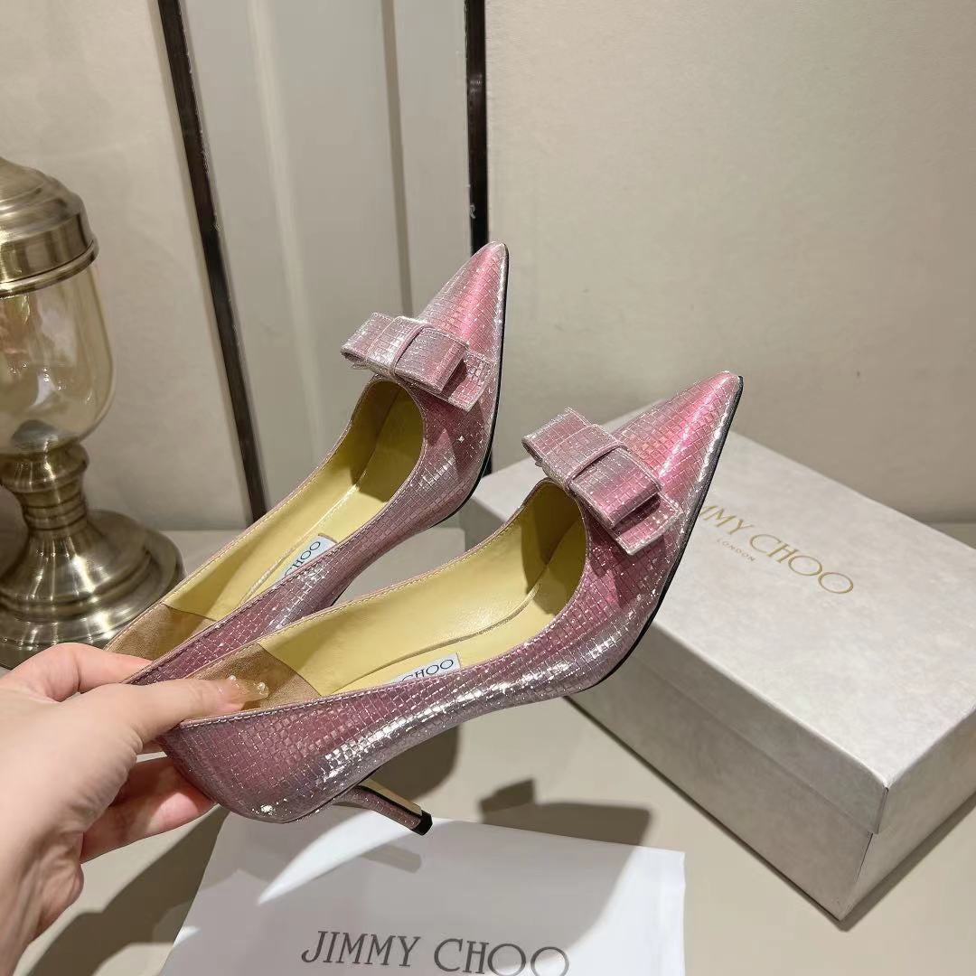 JC傑米-巴黎櫥窗定制款 Blingbling高跟鞋 6.5CM 粉色