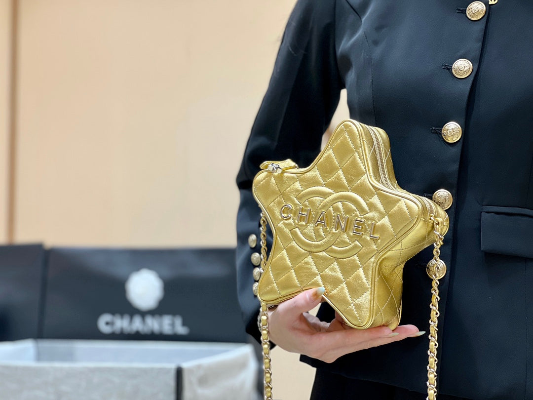 小香家-Chanel 24c 早春度假系列限量版 星星包 金色