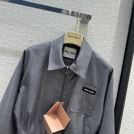 穆M家-2404 24早春新品 格雷系灰色套裝