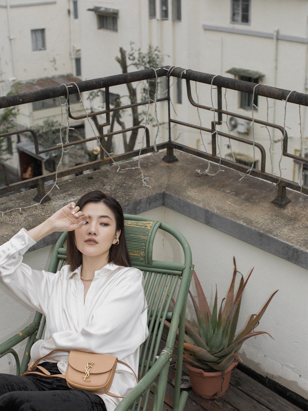 聖Y羅-Kaia 馬鞍包 杏色
