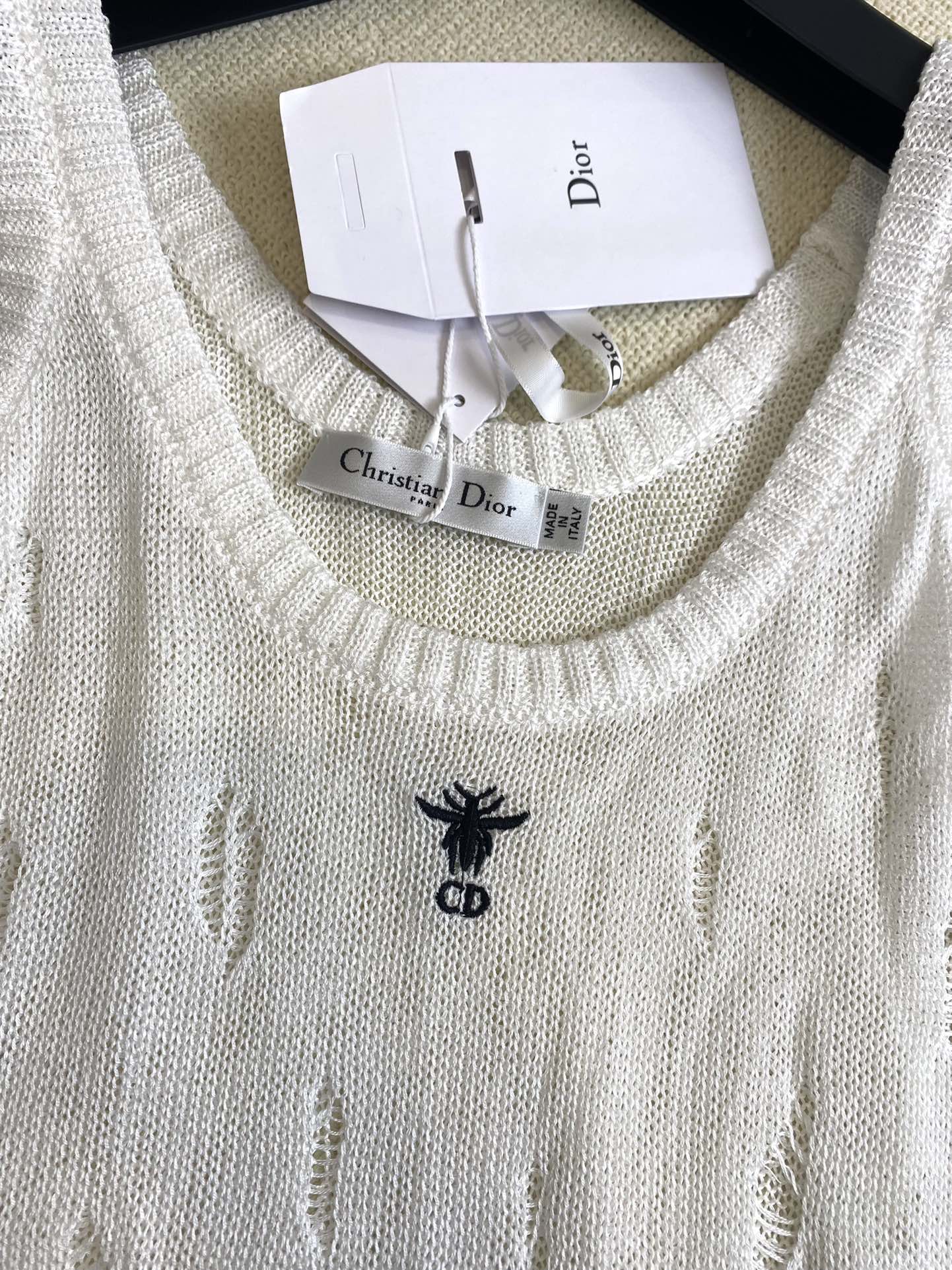 迪D家-2403 早春新品小背心 白色