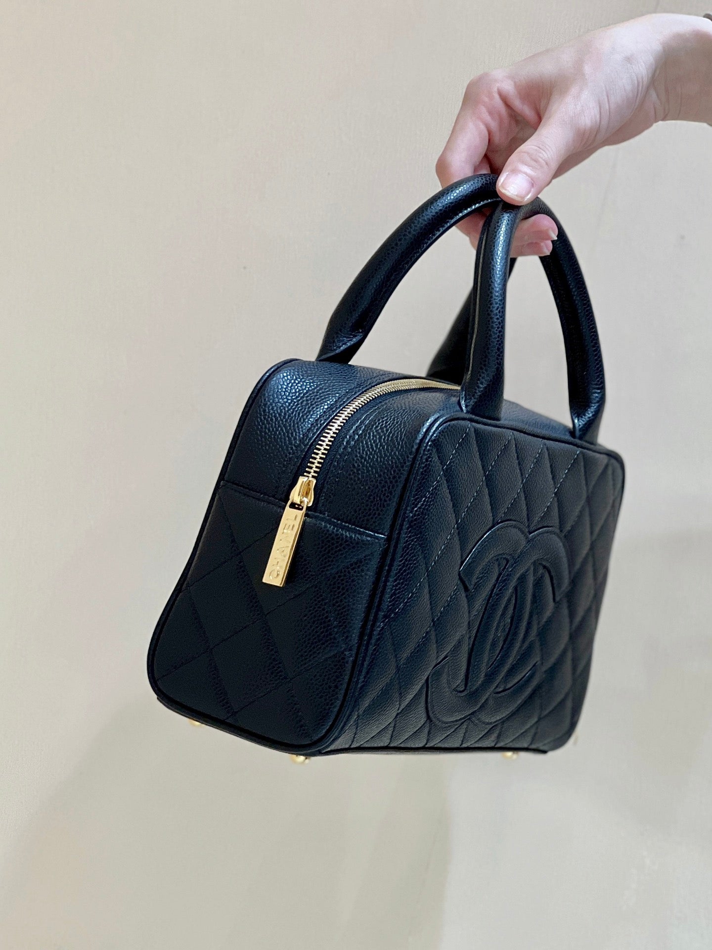 小香家-Chanel Vintage 中古保齡球包 黑色