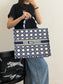迪D家-2023春夏新款 Tote 藍白拼色 大號