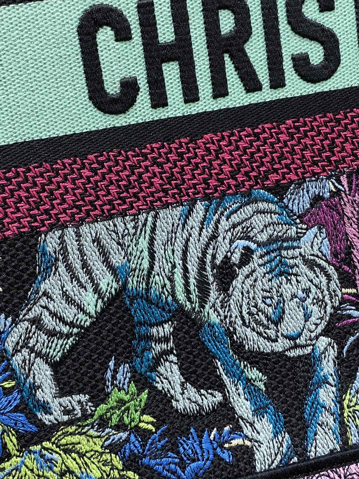迪D家-Book Tote 2023春夏系列 動物園藍綠色 中號