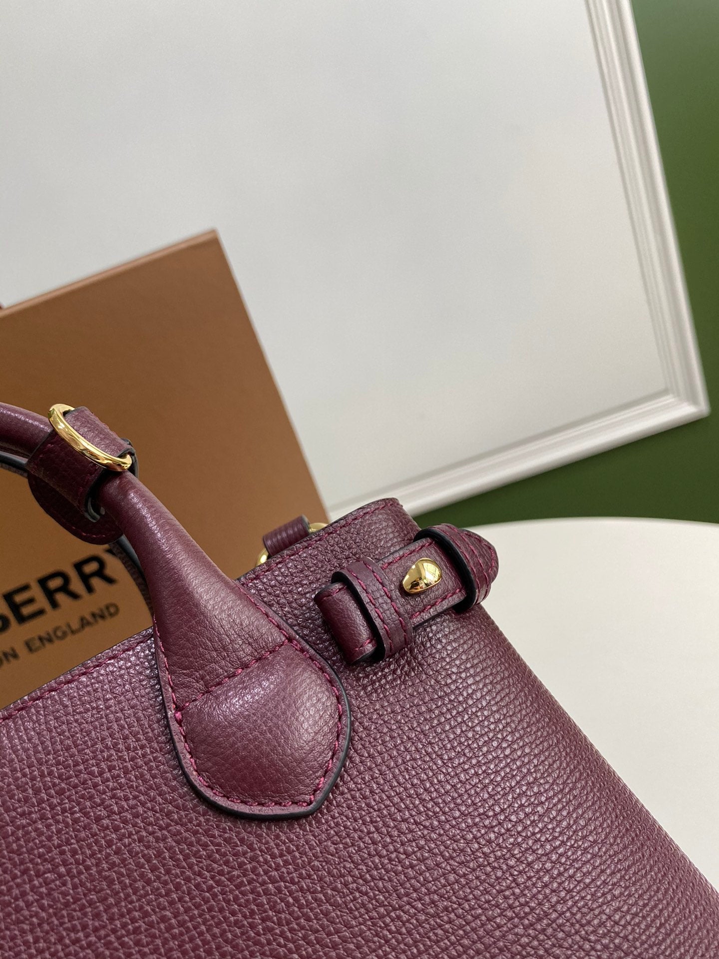 巴B家-The Banner 班纳手袋 26cm酒紅色