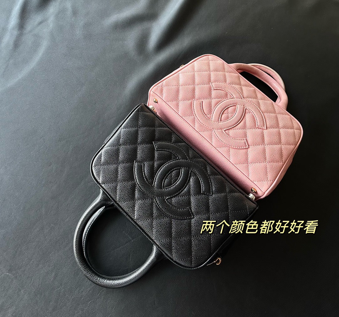 小香家-Chanel Vintage 中古保齡球包 粉色