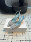 Manolo Blahnik-2024 高跟涼鞋 灰色