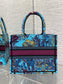 迪D家-Book Tote 2023春夏系列 動物園亮藍色 小號