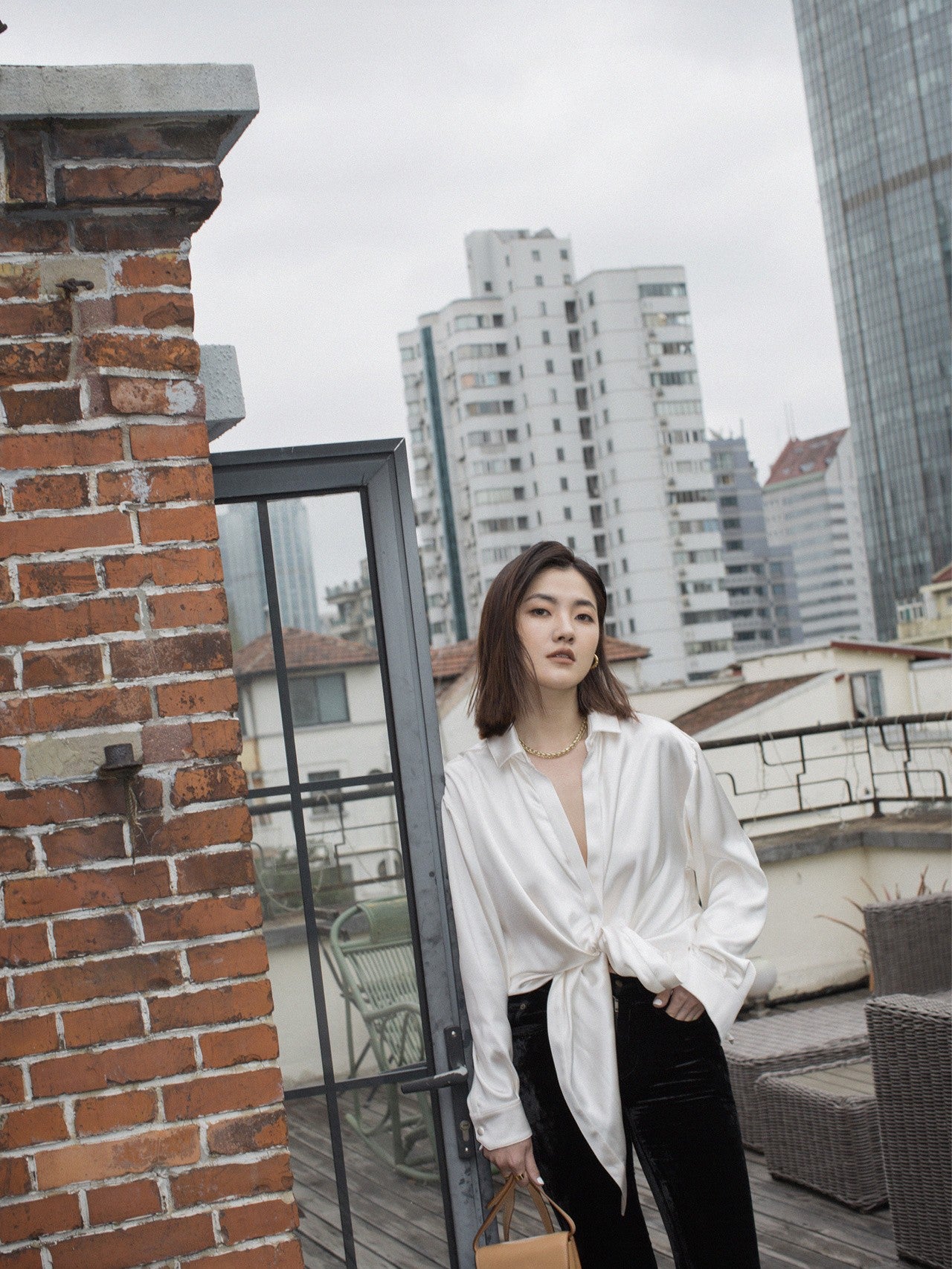 聖Y羅-Kaia 馬鞍包 杏色