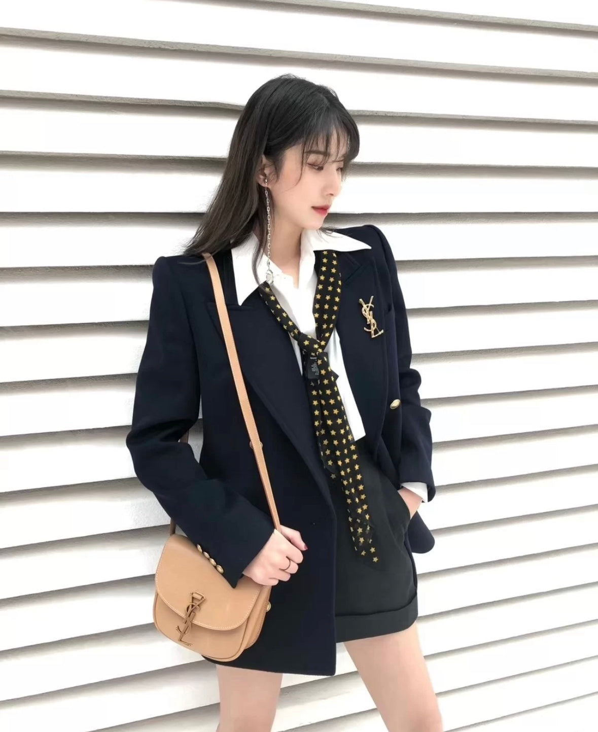 聖Y羅-Kaia 馬鞍包 杏色