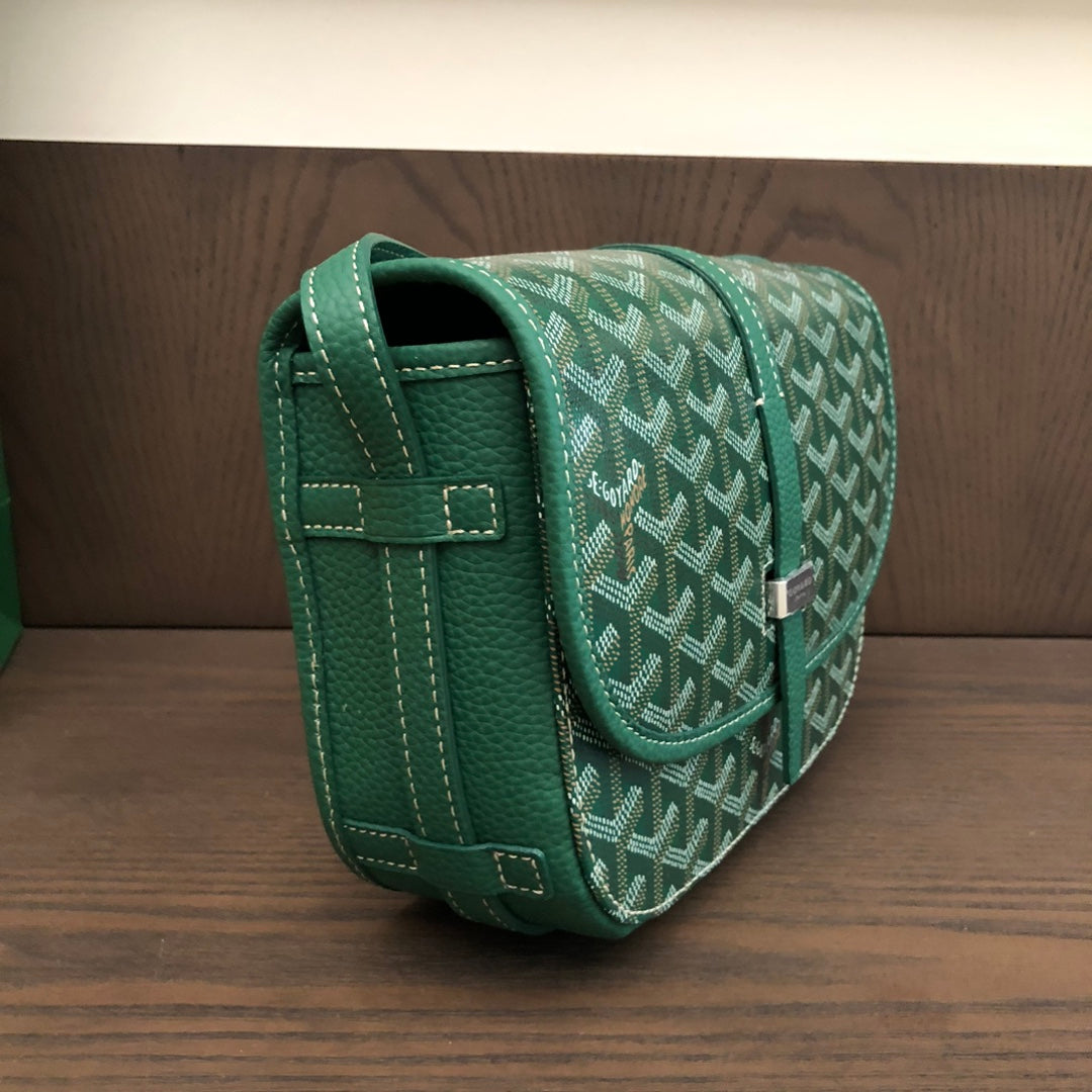 戈G家-Goyard 郵差包小號 綠色