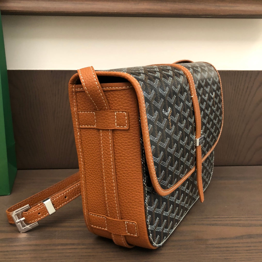 戈G家-Goyard 郵差包 棕色