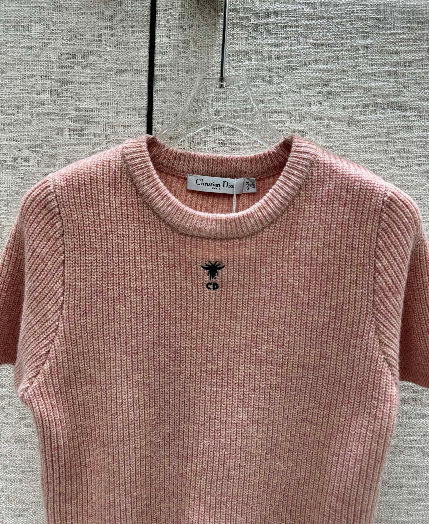 迪D家-2403 刺繡CD字母針織短袖