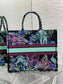 迪D家-Book Tote 2023春夏系列 動物園藍綠色 大號