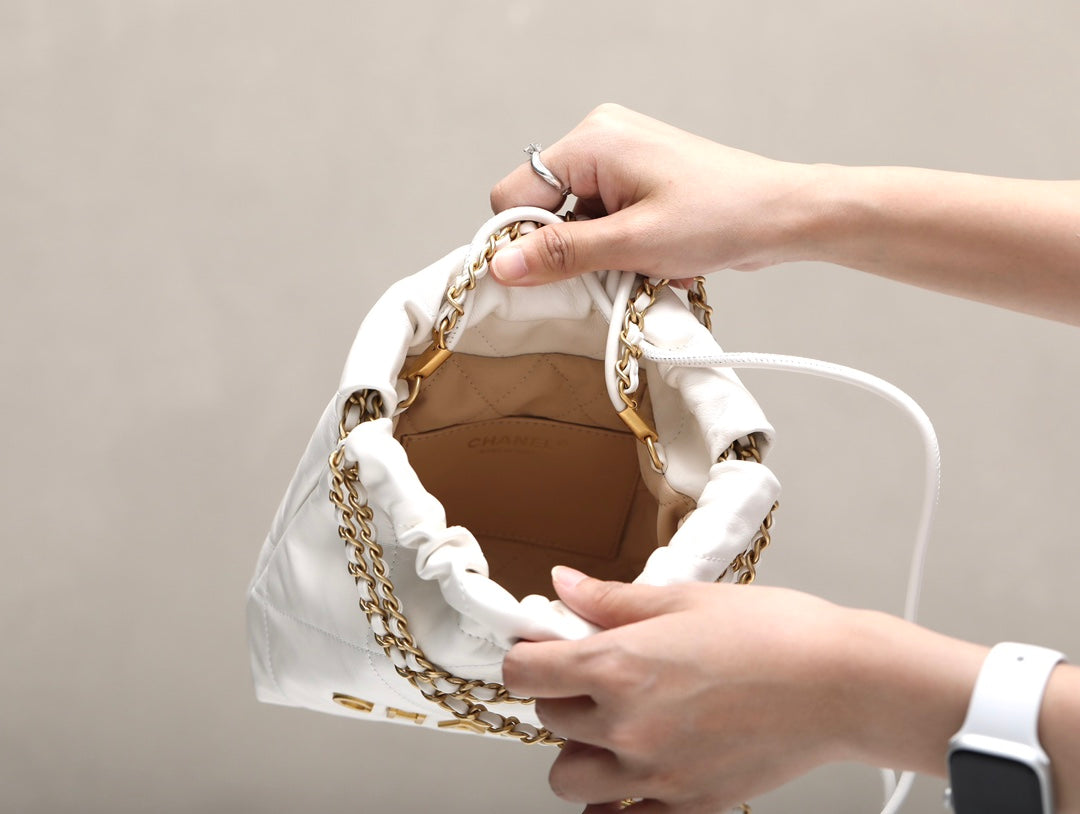 小香家-2023春夏新款 22BAG Mini 白金色