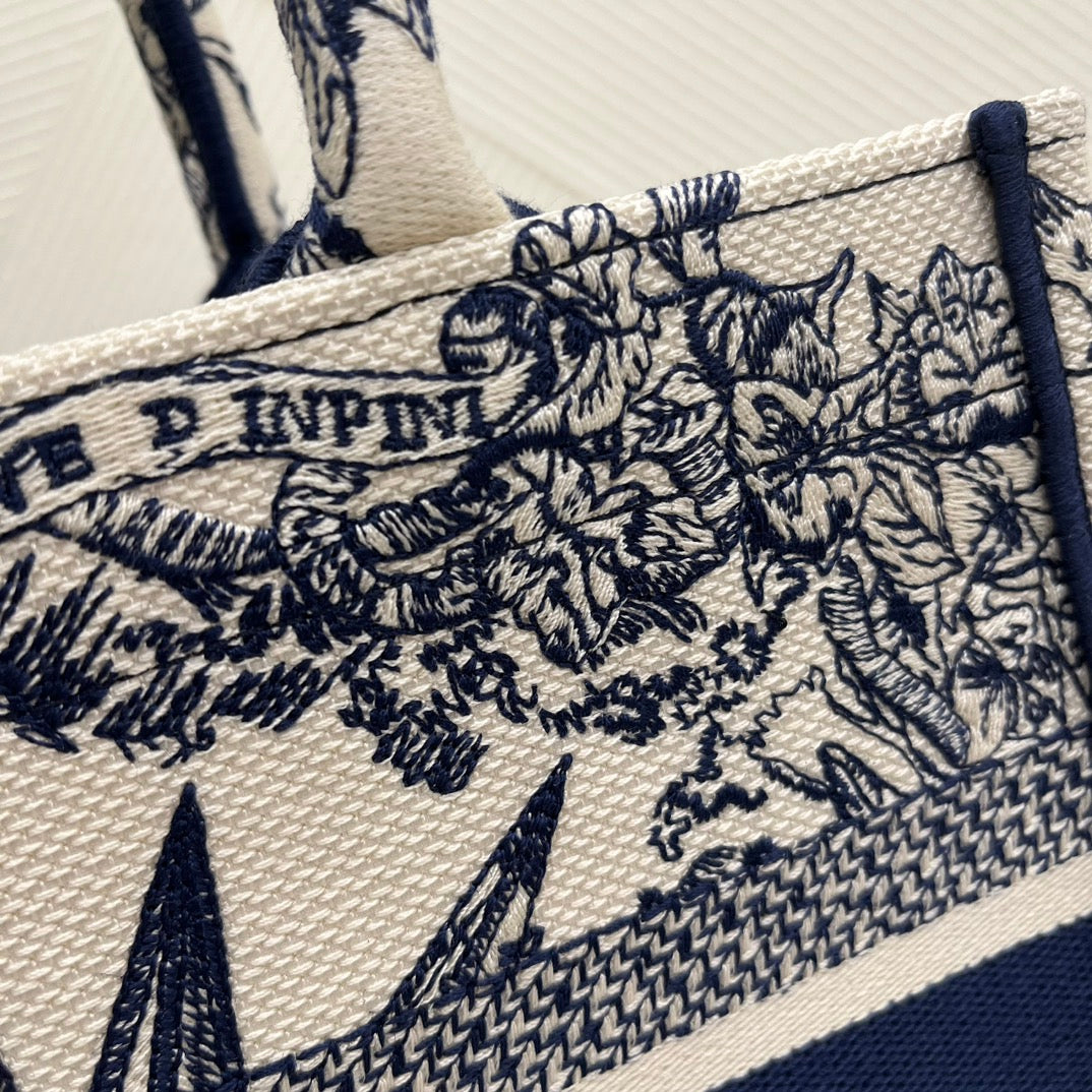 迪D家-BookTote 聖誕限量系列 藍色 26x8x22cm