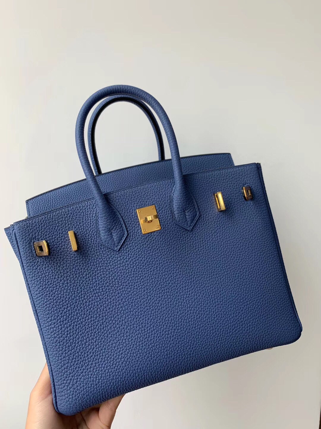 小愛款-Birkin 25 Togo 7E Blue birghton 明藍色 金扣
