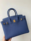 小愛款-Birkin 25 Togo 7E Blue birghton 明藍色 金扣