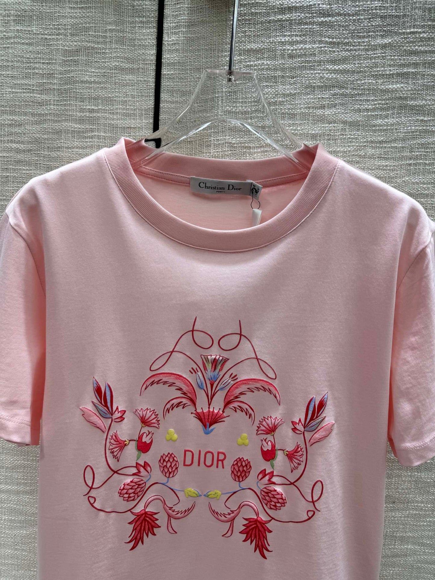 迪D家-2403 24早春最新發泡印花TEE 粉色