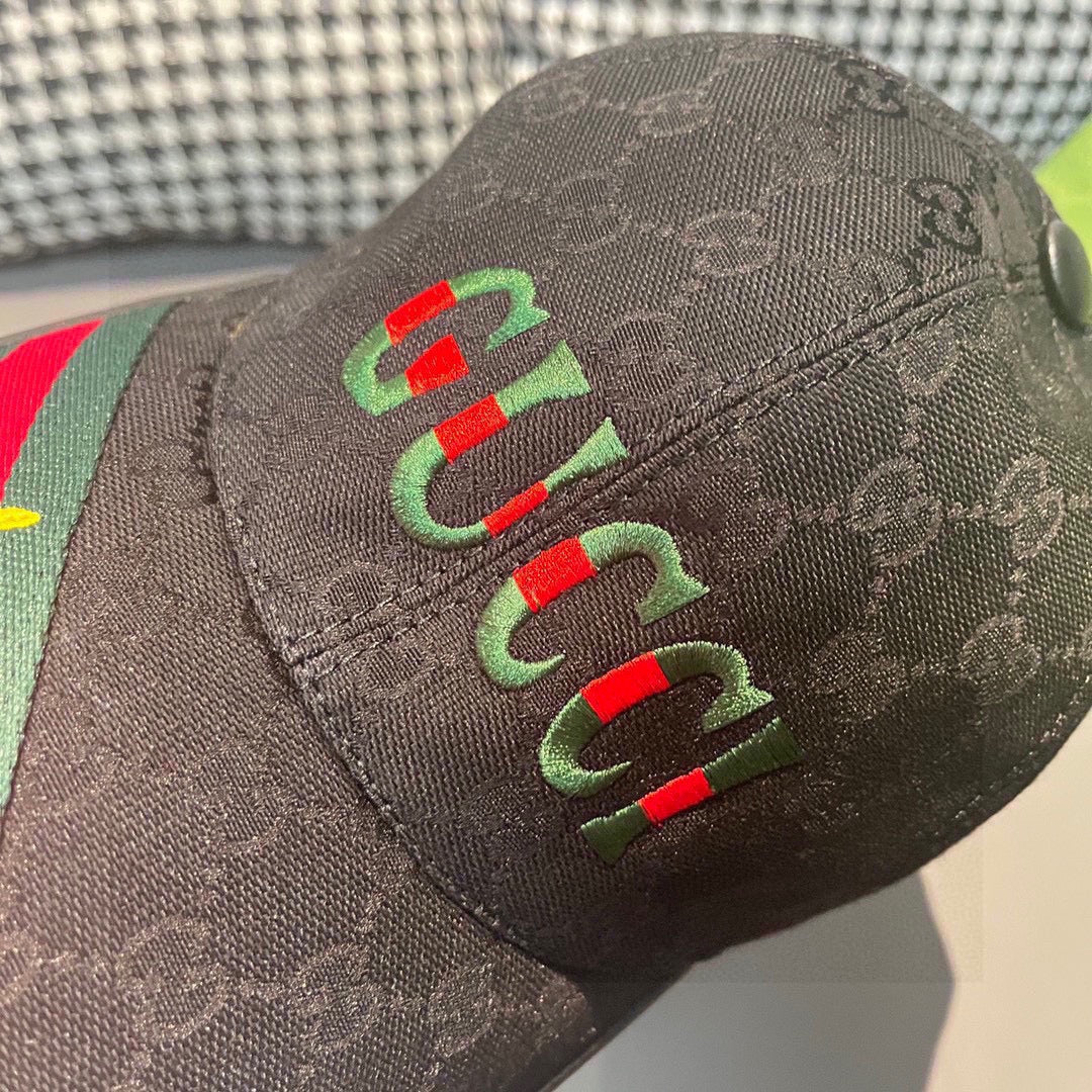 古G家-重工刺繡棒球帽 黑色