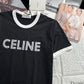 賽C家-2403 24早春新品虛線字母logoTEE 黑色