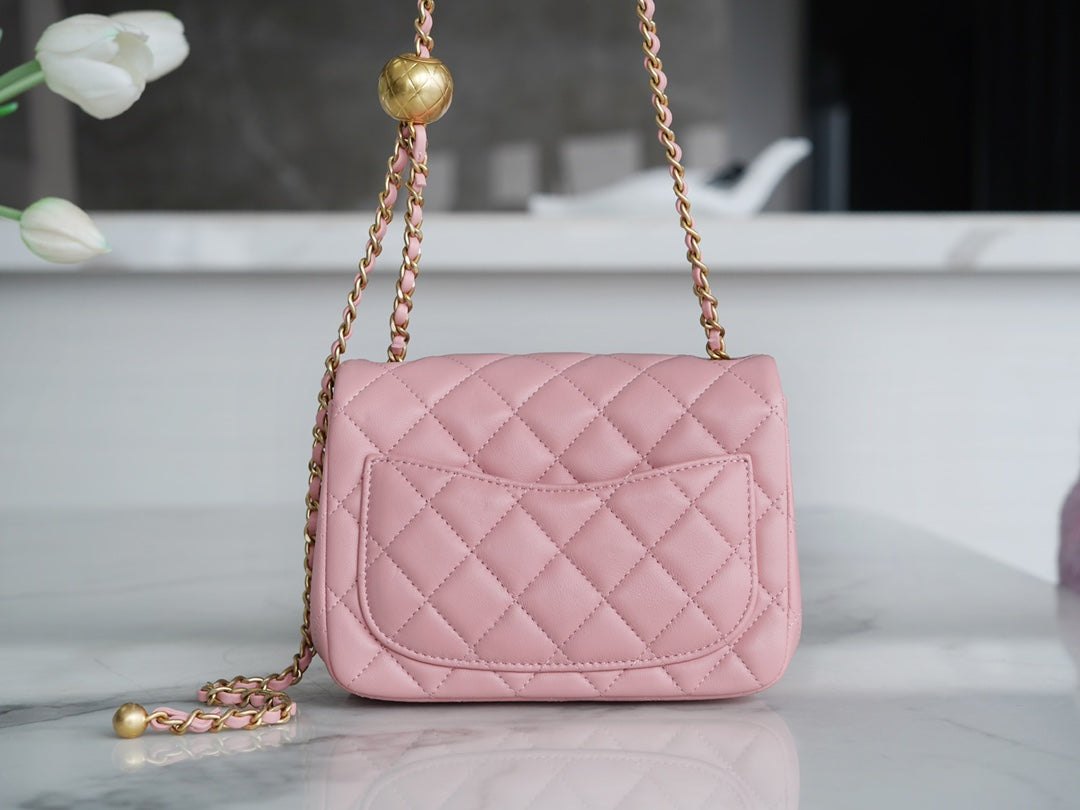 小香家_Chanel 23k 金球方胖子 粉色