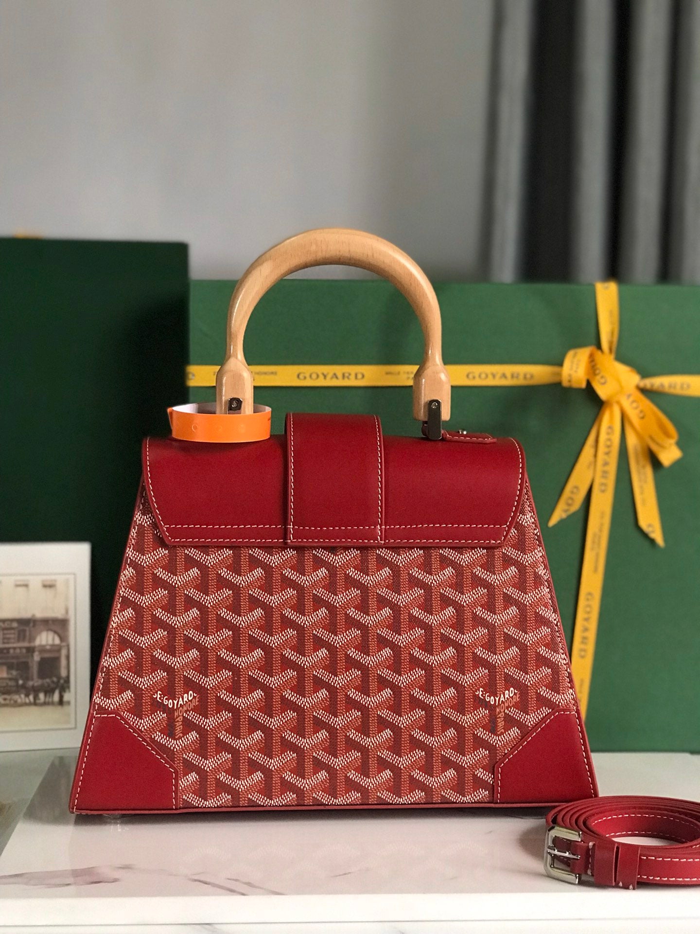 戈G家-Saigon PM系列手提包28cm 紅色