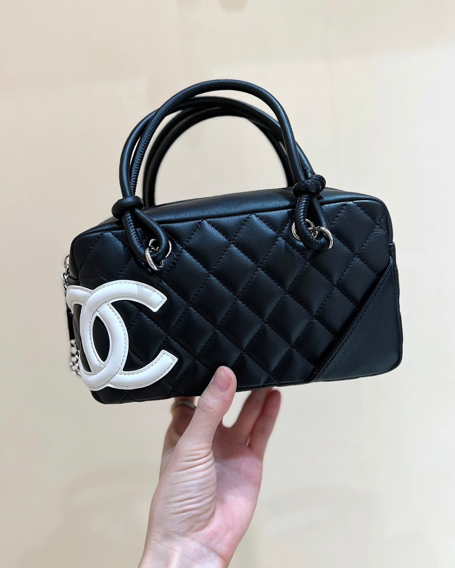 小香家-經典萬年款中古康鵬枕頭包(白色LOGO)