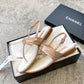 小香家-2023春夏新款 C扣涼鞋涼鞋 粉色