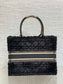迪D家-Book tote 毛絨黑藍色 中號