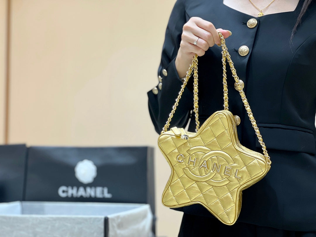 小香家-Chanel 24c 早春度假系列限量版 星星包 金色
